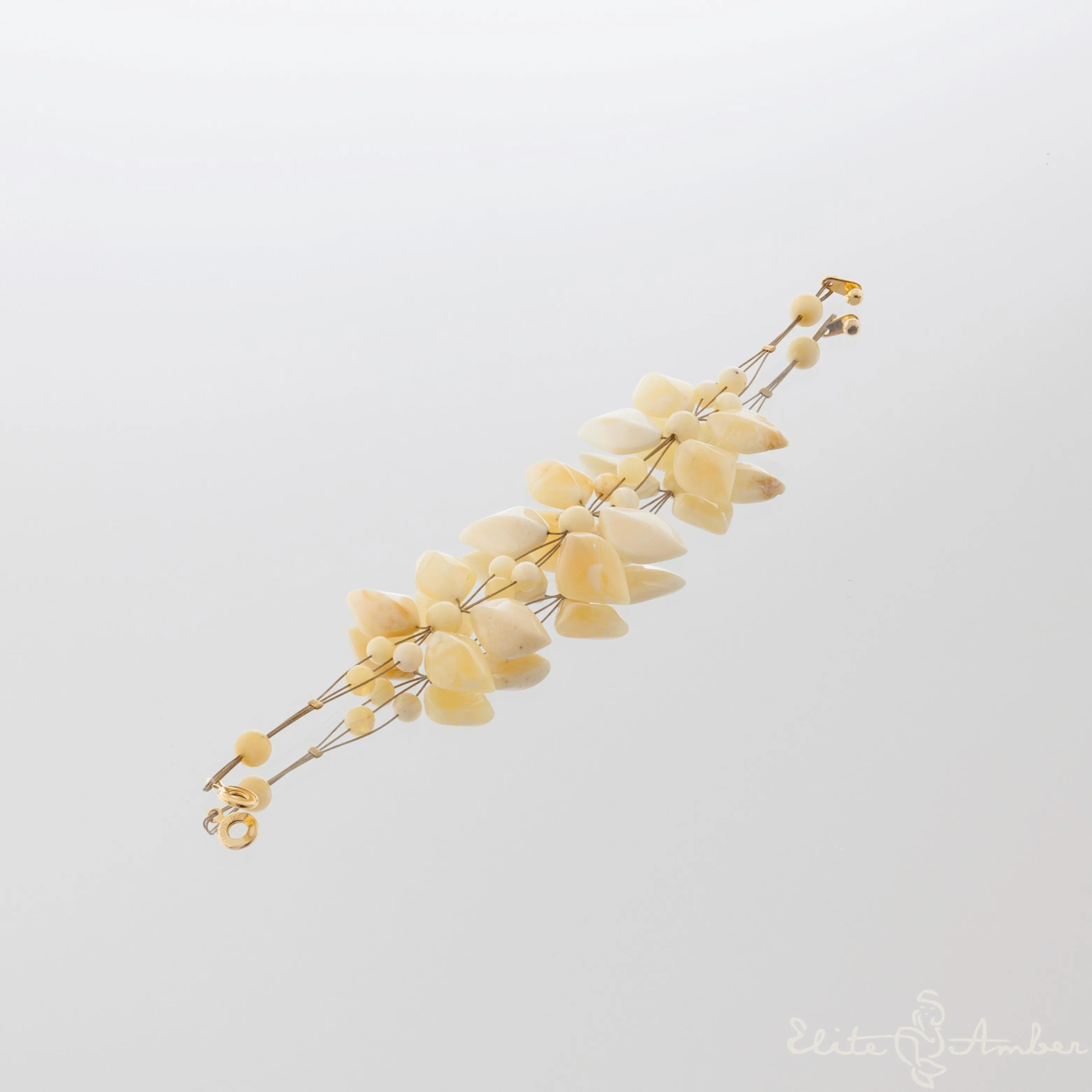 Amber bracelet "Royal flower"