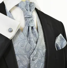 Arctic Ice Paisley Tuxedo Vest Set