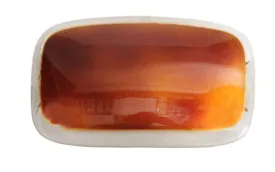 Barrette Crystal With Tortoise Shell Inlay