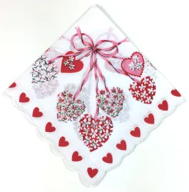 Be My Valentine Handkerchief Reproduction