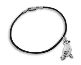 Black Cord Parrot Charm Bracelets