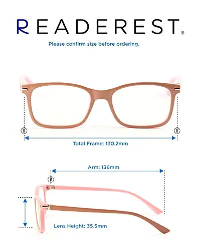 Blue-Light-Blocking-Reading-Glasses-Beige-1-25-Magnification-Computer-Glasses