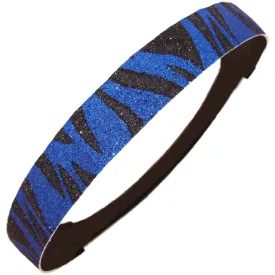 Blue Zebra Glitter Headband