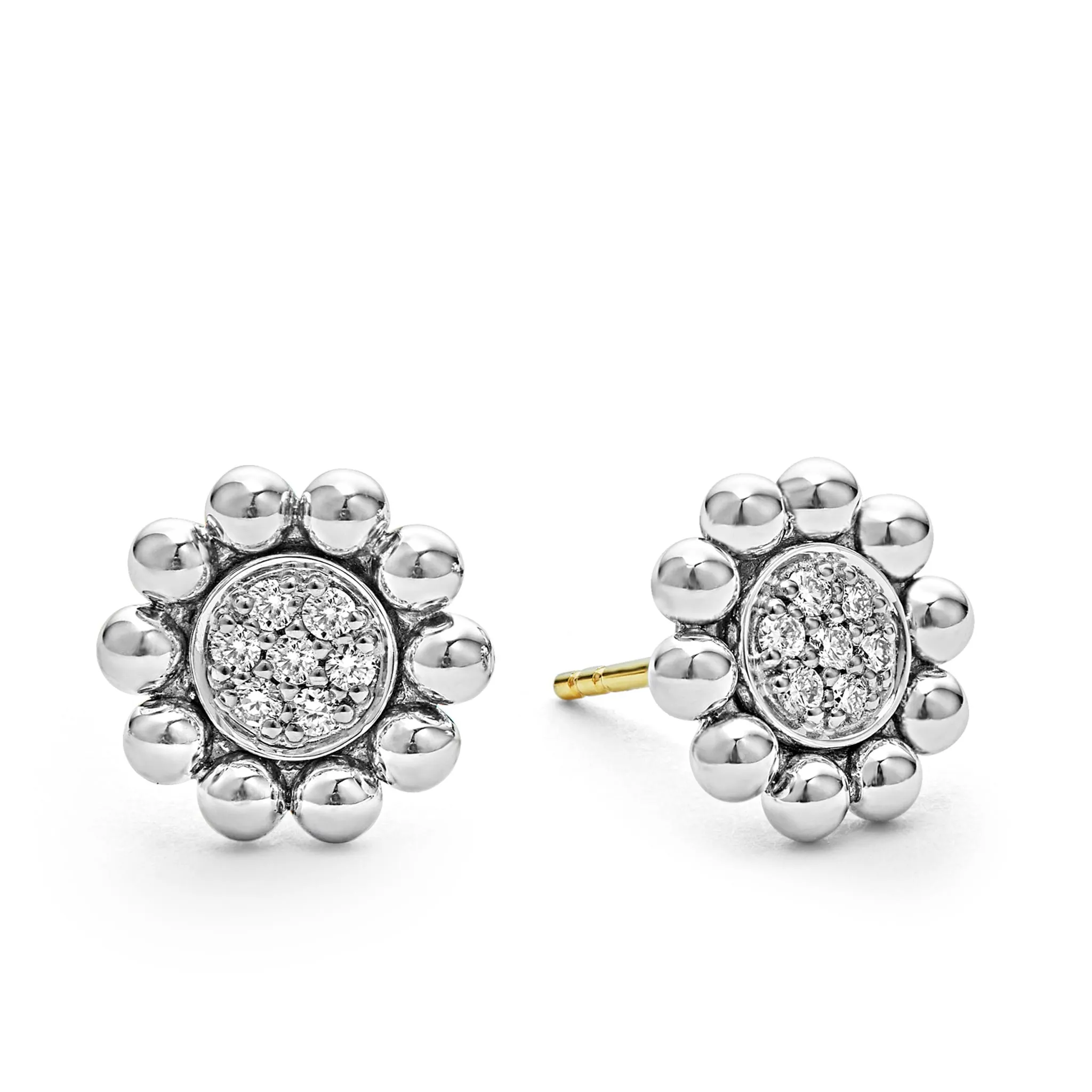 Caviar Spark Diamond Stud Earrings