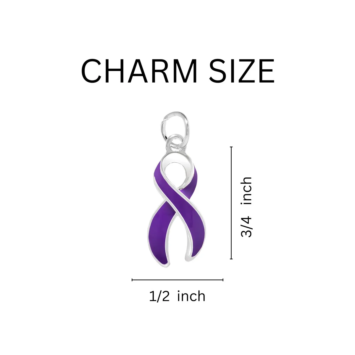 Cystic Fibrosis Ribbon Charm Bracelets