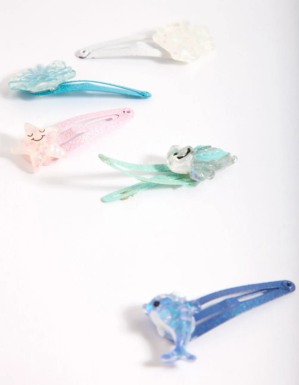 Kids Colourful Sea Creatures Hair Clip 6-Pack