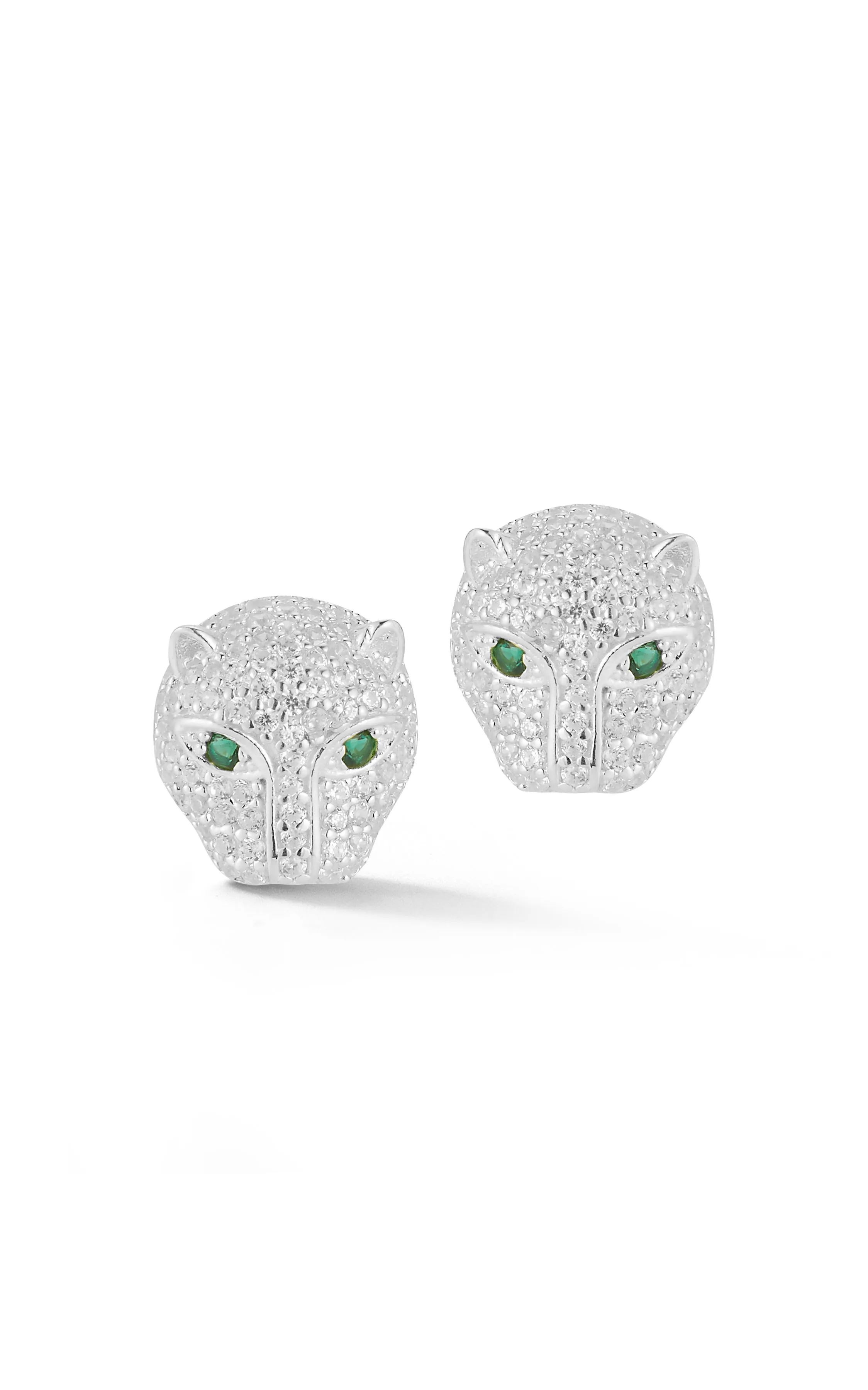 Pavé Pather Stud Earring