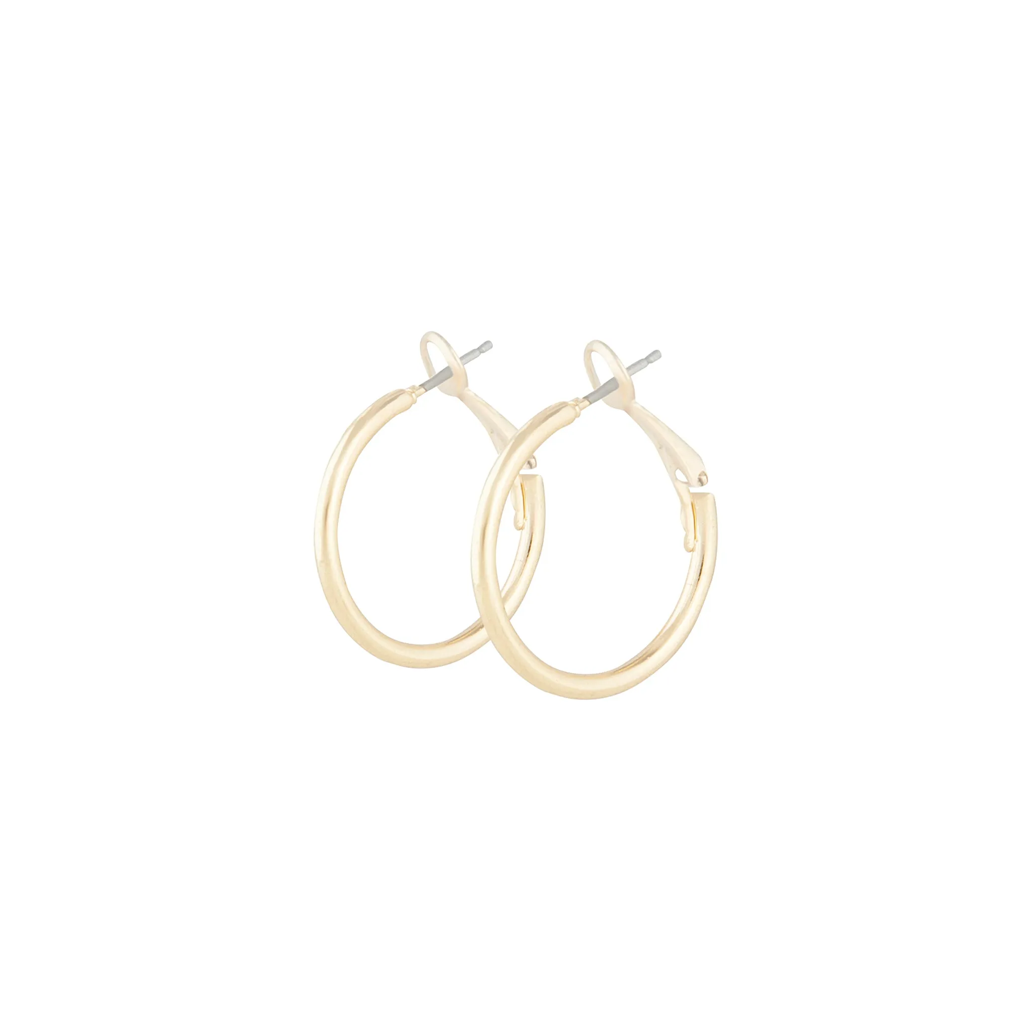 Polished Gold Dainty Hoop Earrings