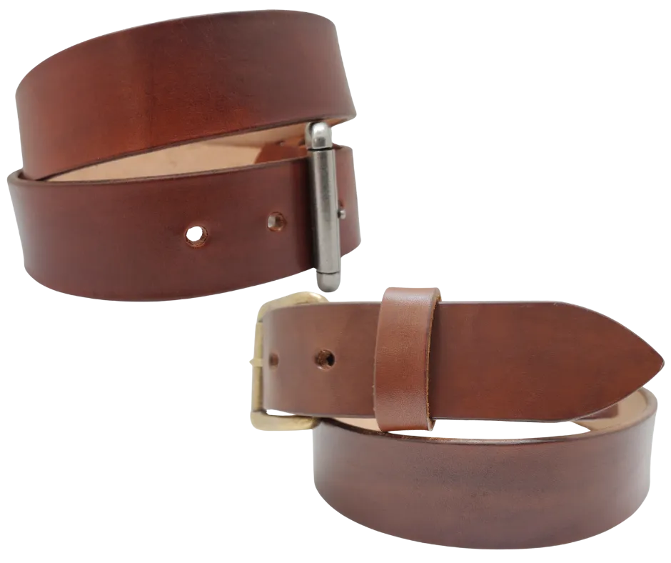 "The Office" Medium Brown Casual Leather Belt