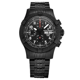 Revue Thommen Men's 16071.6174 'Air Speed' Black Dial Chronograph Day-Date Swiss Automatic Watch