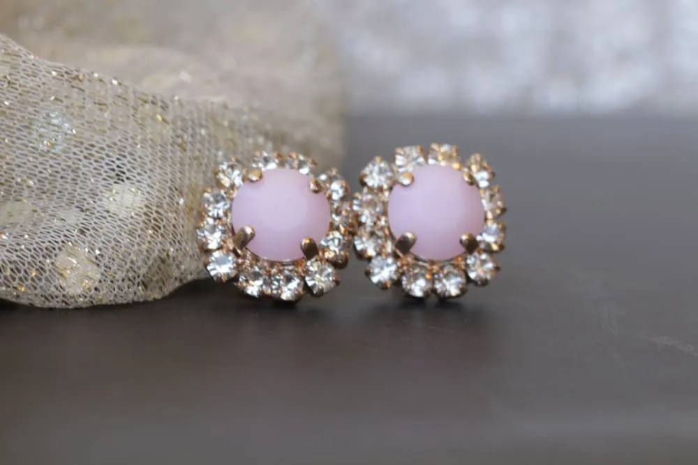 SMALL PINK EARRINGS