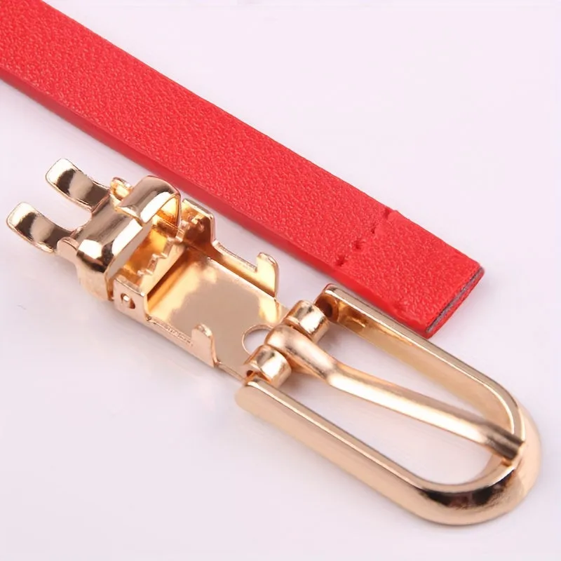 Stylish PU Leather Belt in Candy Colors for Women