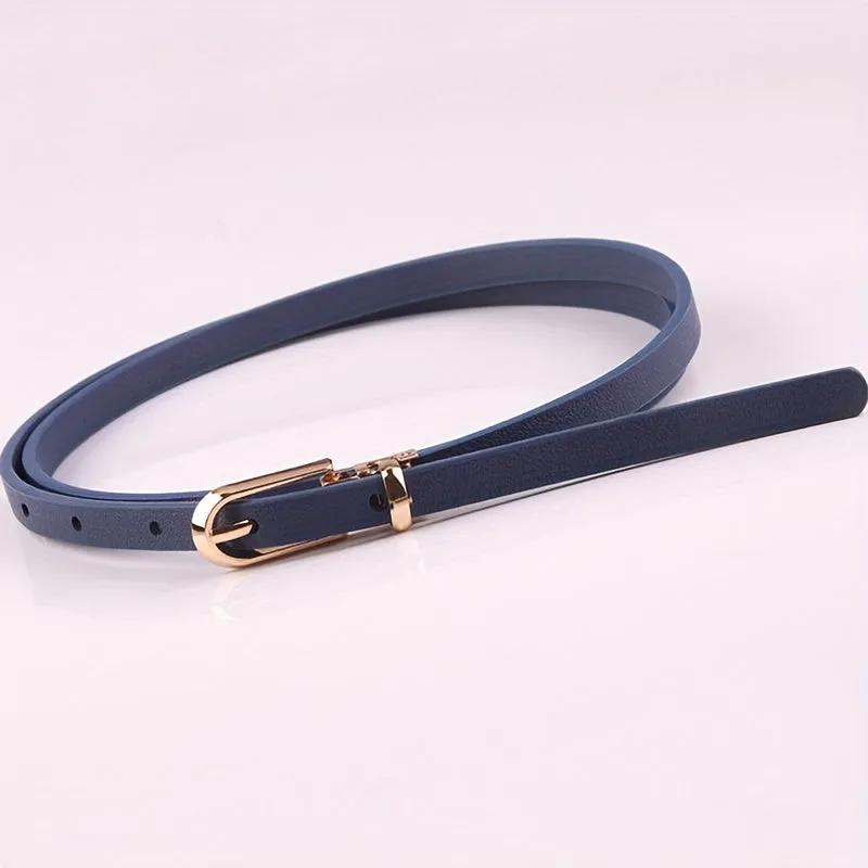 Stylish PU Leather Belt in Candy Colors for Women