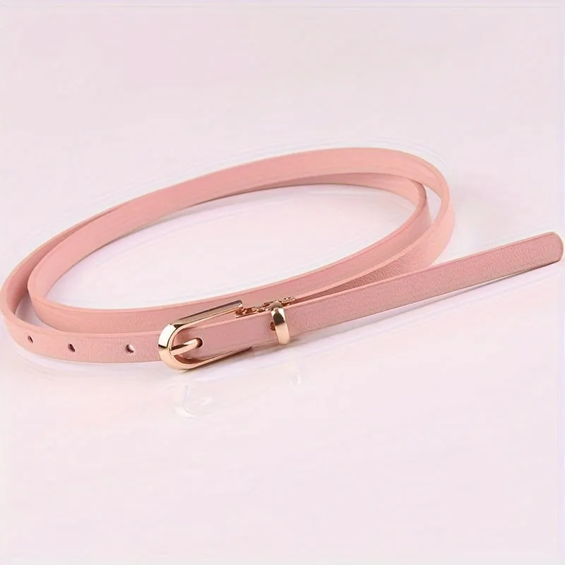 Stylish PU Leather Belt in Candy Colors for Women