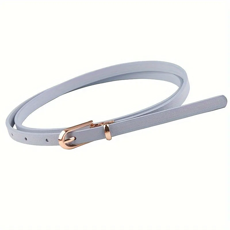 Stylish PU Leather Belt in Candy Colors for Women