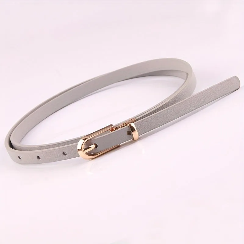 Stylish PU Leather Belt in Candy Colors for Women