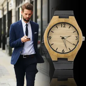 Vintage wooden dial watch quartz watches Men Women Couple Watch White Pointer New Hot Selling